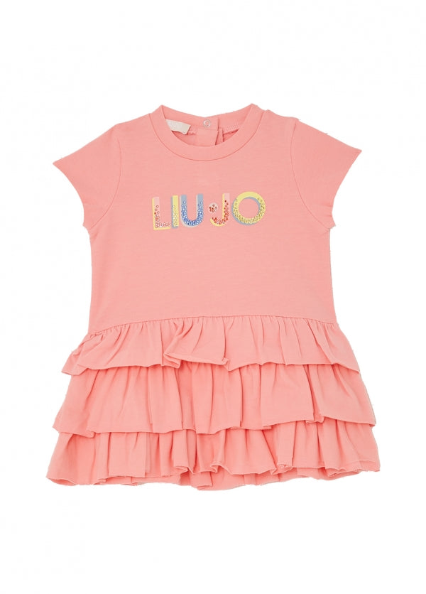 abito logato corallo HA6069JS003 X0244 LIU JO JUNIOR 