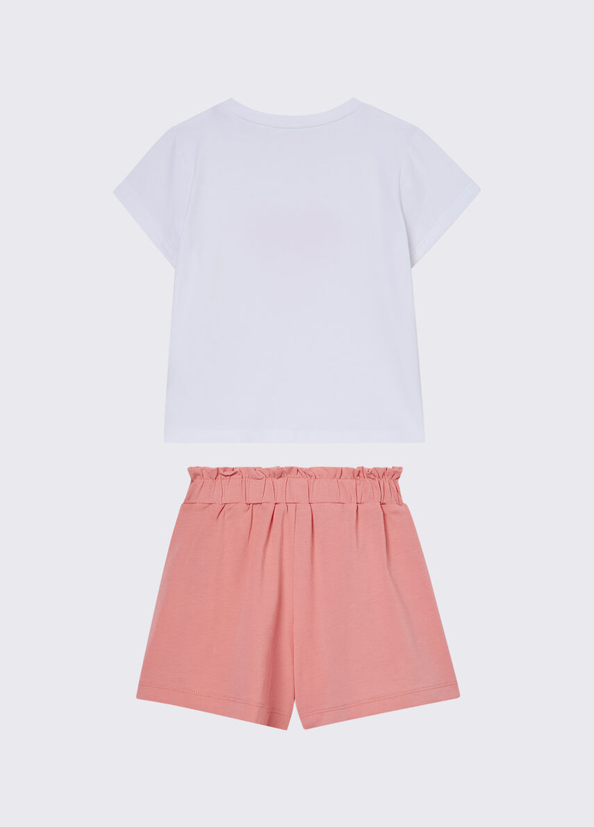 completino con shorts KA6023JS003 C3874 LIU JO JUNIOR 