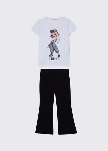 completo top e leggins KA6057JS003 03Q51 LIU JO JUNIOR 