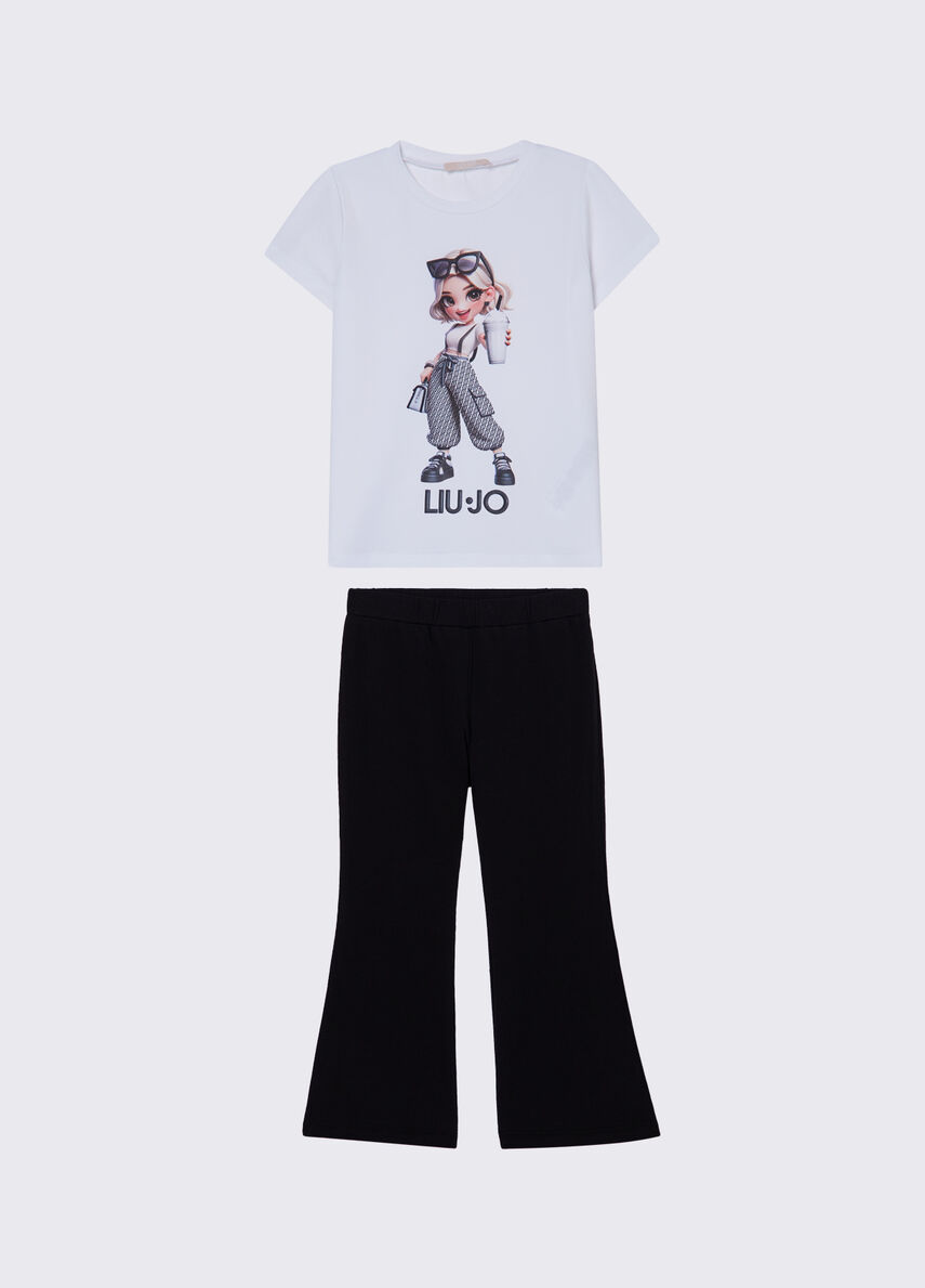 completo top e leggins KA6057JS003 03Q51 LIU JO JUNIOR 