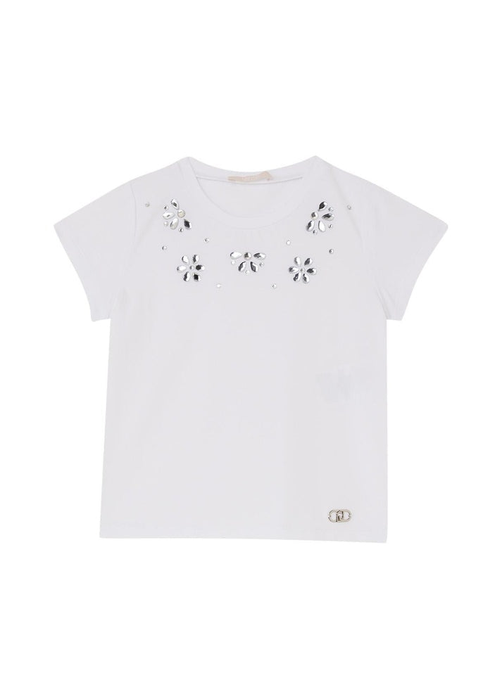 t-shirt con dettagli KA6060JS003 44121 LIU JO JUNIOR 