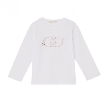 t-shirt logata KA6061JS003 10601 LIU JO JUNIOR 
