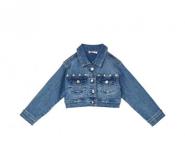 giubbino in denim chiaro KA6070D3246 79068 LIU JO JUNIOR 