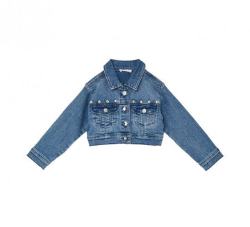 giubbino in denim chiaro KA6070D3246 79068 LIU JO JUNIOR 