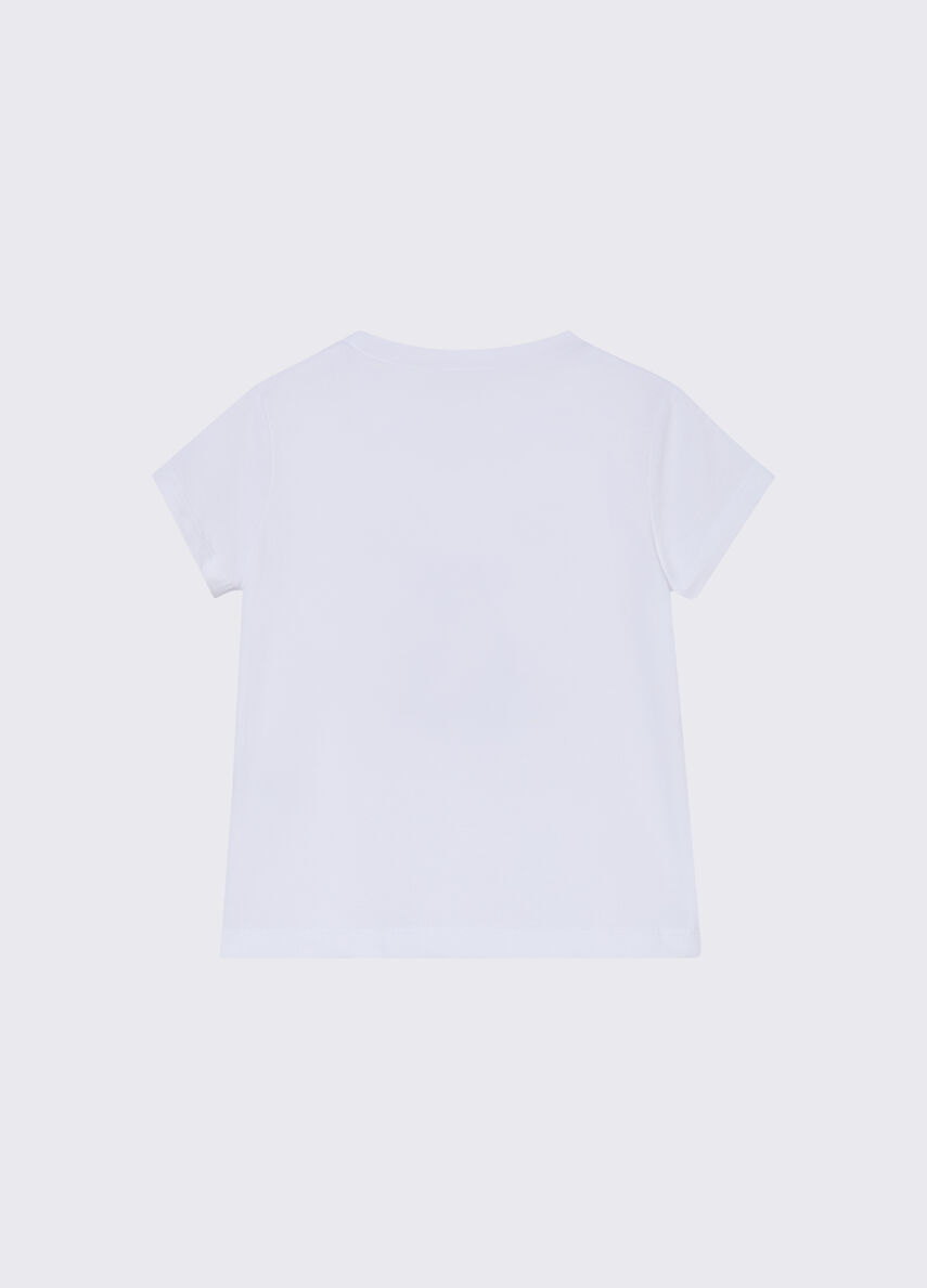 t-shirt con stampa KA6083JS003 P9345 LIU JO JUNIOR 
