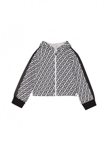 felpa full zip con cappuccio KA6093FS858 L9028 LIU JO JUNIOR 