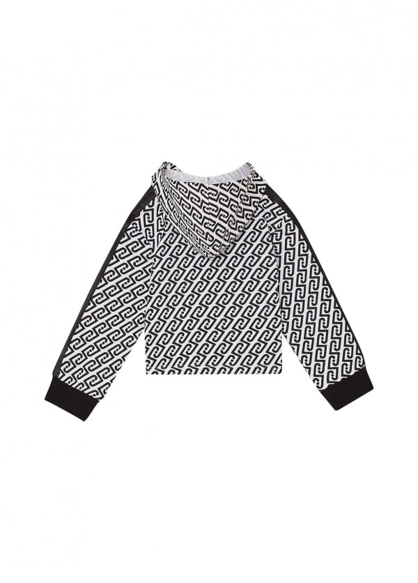 felpa full zip con cappuccio KA6093FS858 L9028 LIU JO JUNIOR 