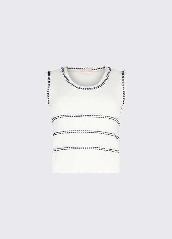top in maglia WA6146MA81R 03A83 LIU JO WHITE 