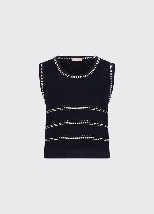 top in maglia WA6146MA81R L9057 LIU JO WHITE 