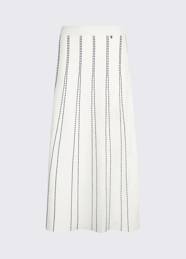 gonna midi in maglia WA6148MA81R 03A83 LIU JO WHITE 