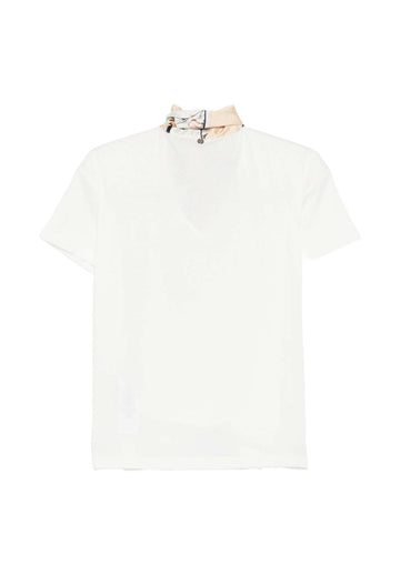 t-shirt con foulard WA6189J6308 P9373 LIU JO WHITE 