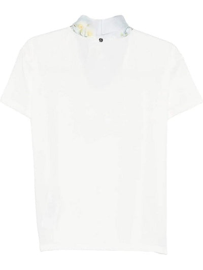 t-shirt con foulard WA6189J6308 P9555 LIU JO WHITE 