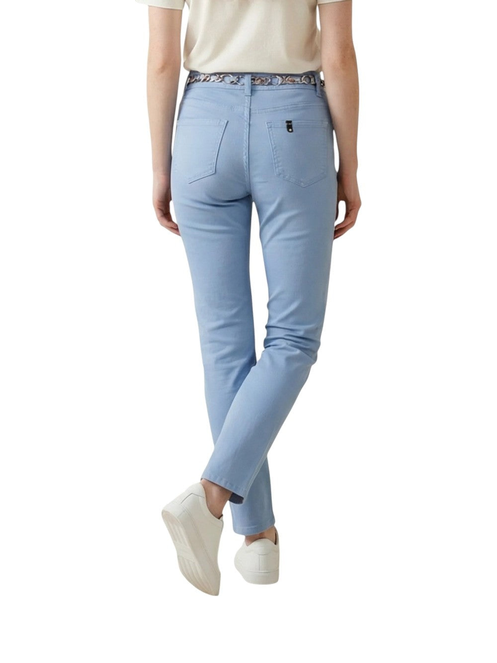 pantalone con inserto WA6260T367A P9258 LIU JO WHITE 