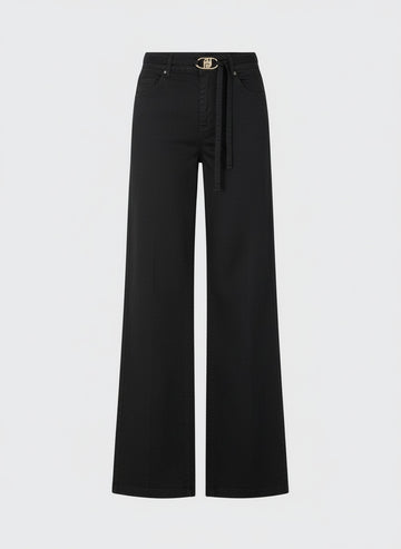 pantalone con cintura WA6274T9257 22222 LIU JO WHITE 