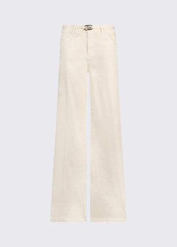 pantalone con cintura WA6274T9257 X0760 LIU JO WHITE 