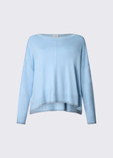 LIU JO WHITE maglia regular fit Azzurro