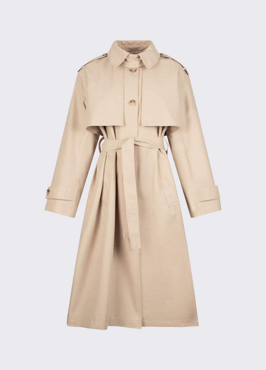 trench lungo con foulard WA6317T3508 41208 LIU JO WHITE 