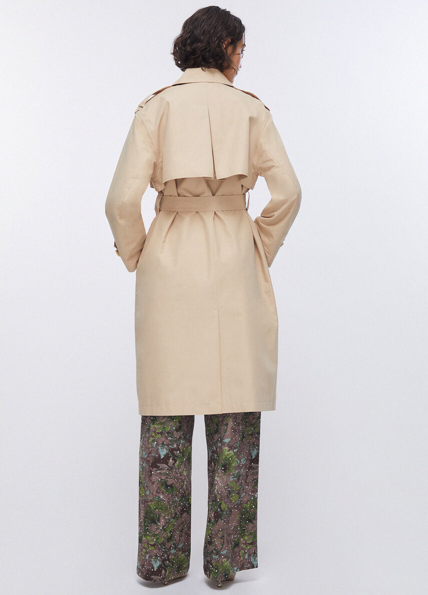 trench lungo con foulard WA6317T3508 41208 LIU JO WHITE 