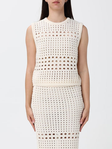 top in crochet WA6326MA79R 10701 LIU JO WHITE 
