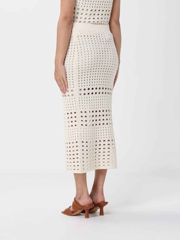 gonna in maglia traforata WA6327MA79R 10701 LIU JO WHITE 