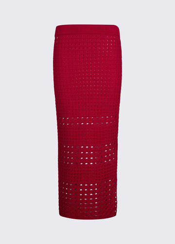 gonna midi crochet WA6327MA79R 91955 LIU JO WHITE 