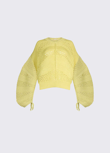 maglia in crochet WA6419MA86R 10620 LIU JO WHITE 