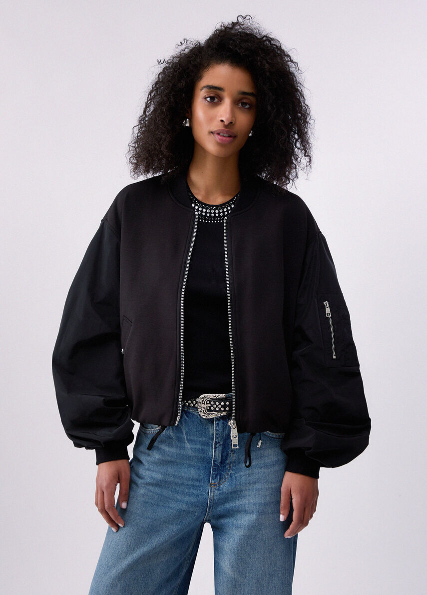 giubbino bomber WA6458J3870 22222 LIU JO WHITE 
