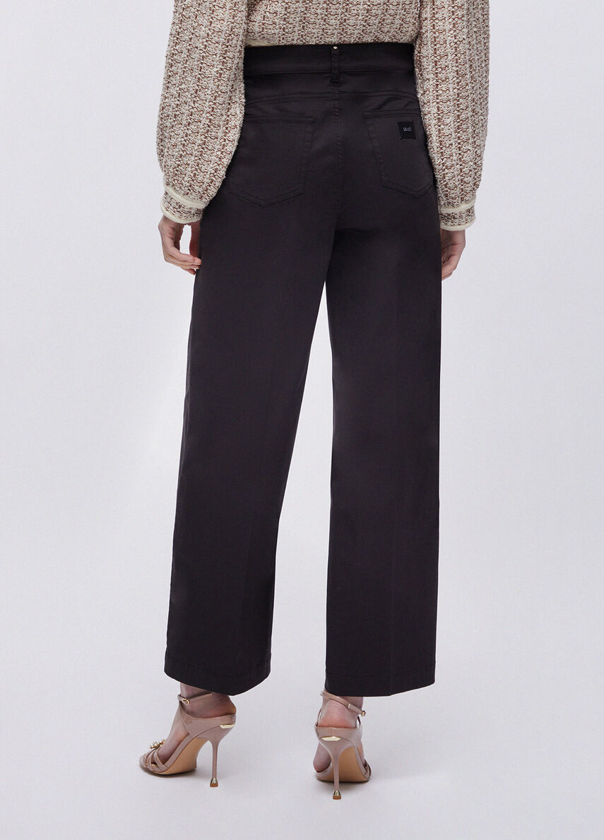 pantalone flare vita alta WA6475T373A 22222 LIU JO WHITE 