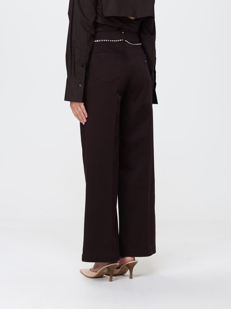 pantalone flare vita alta WA6475T373A 91109 LIU JO WHITE 