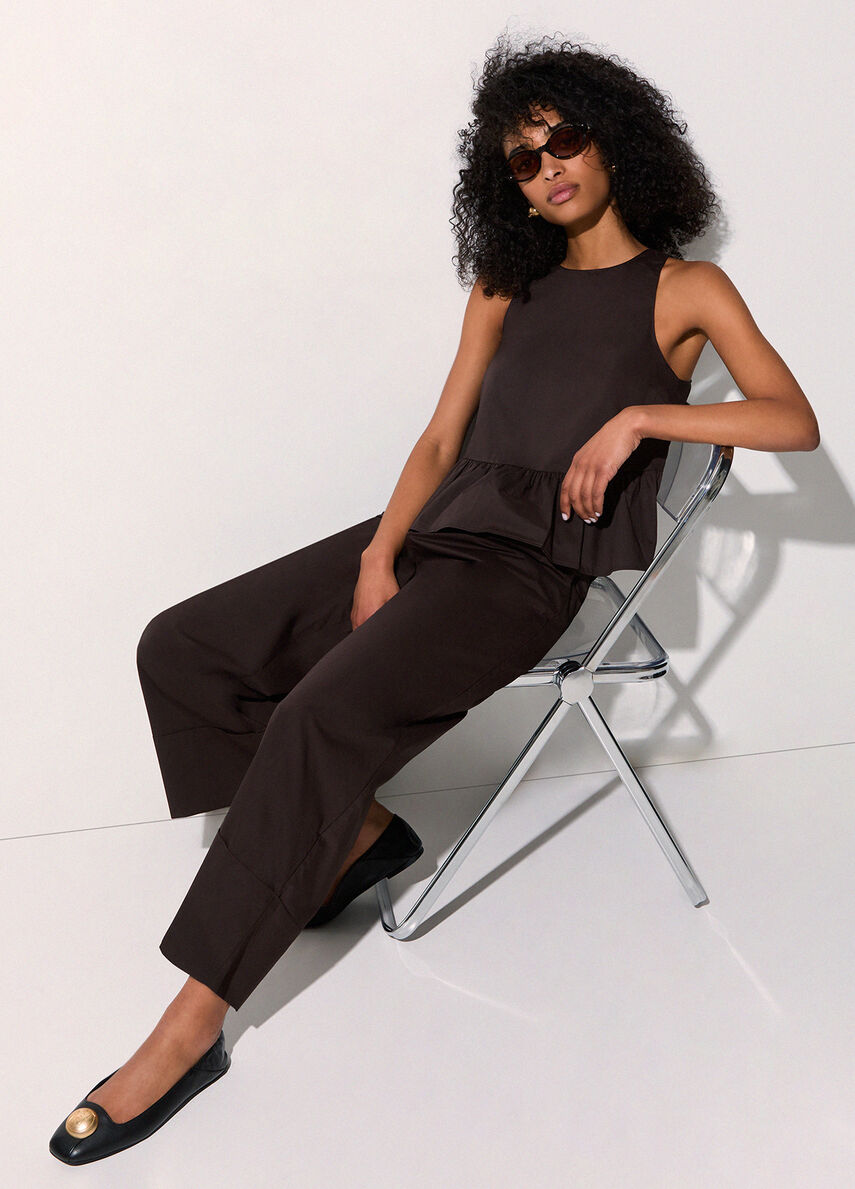 pantaloni flare WA6498T4853 91109 LIU JO WHITE 