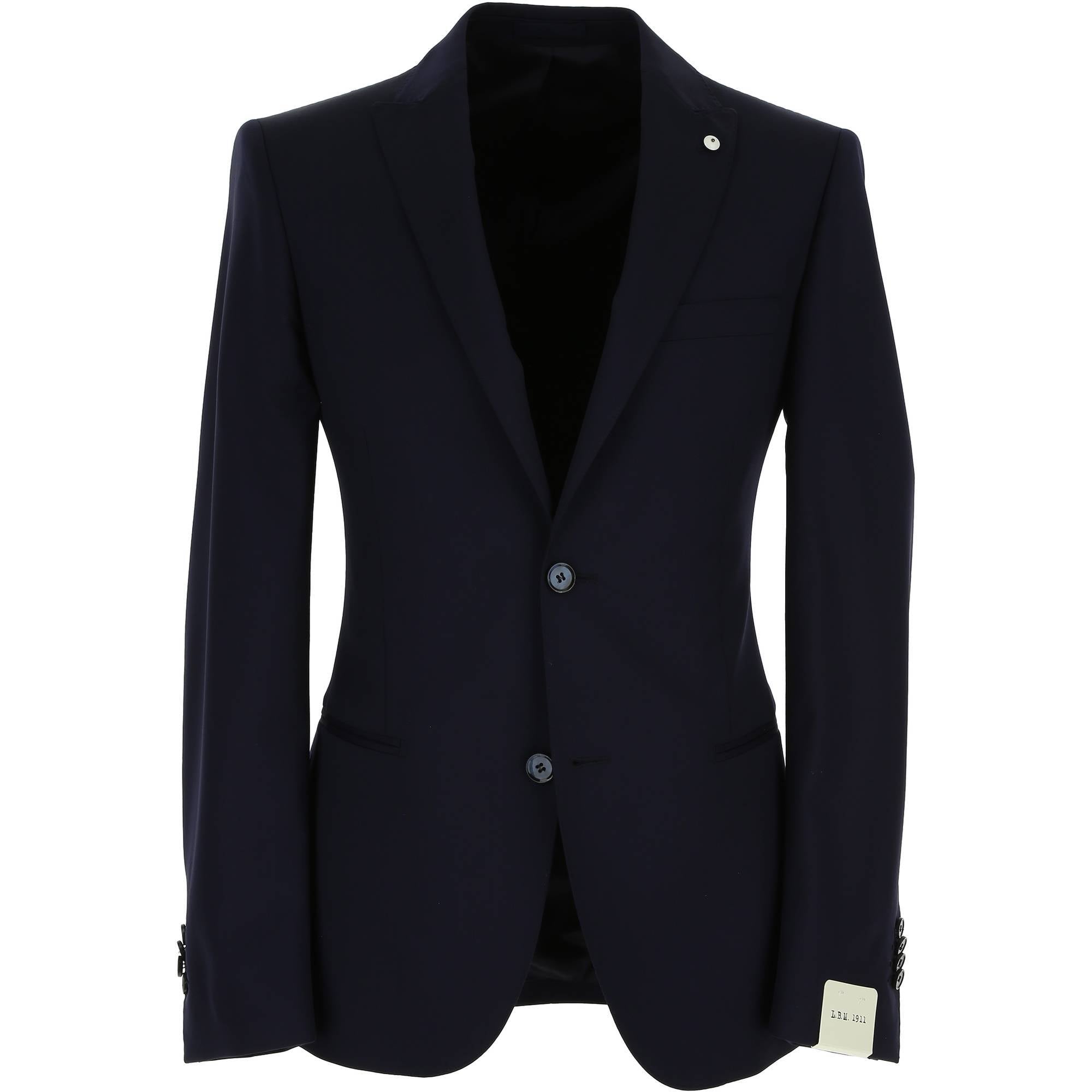 abito in lana vergine blu 3187 64215 04 LUIGI BIANCHI MANTOVA 