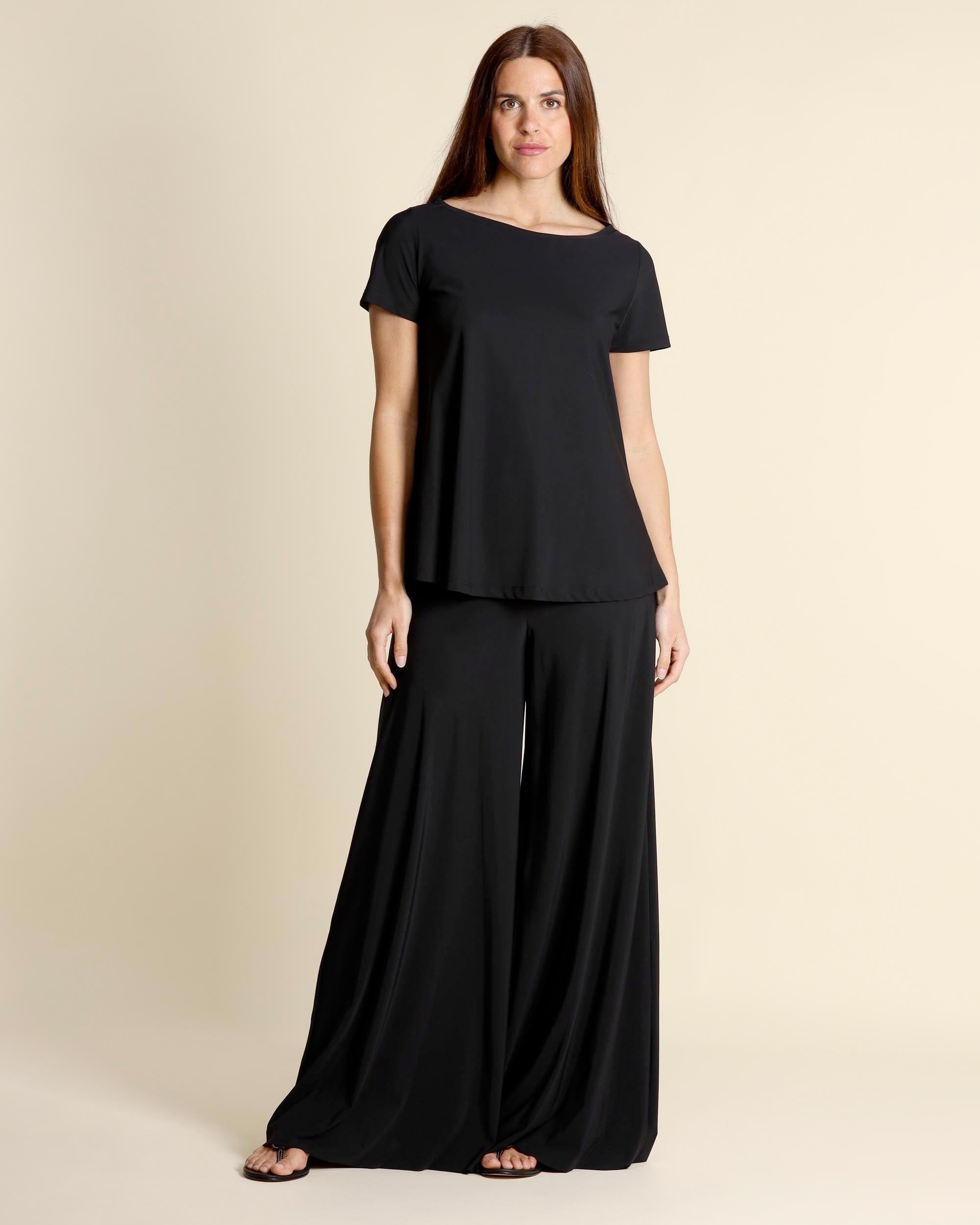 t-shirt in jersey JK0281 70210 2000 NERO BLACK MALI'PARMI 