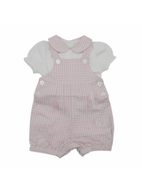 MALVI & CO salopette a quadri Rosa