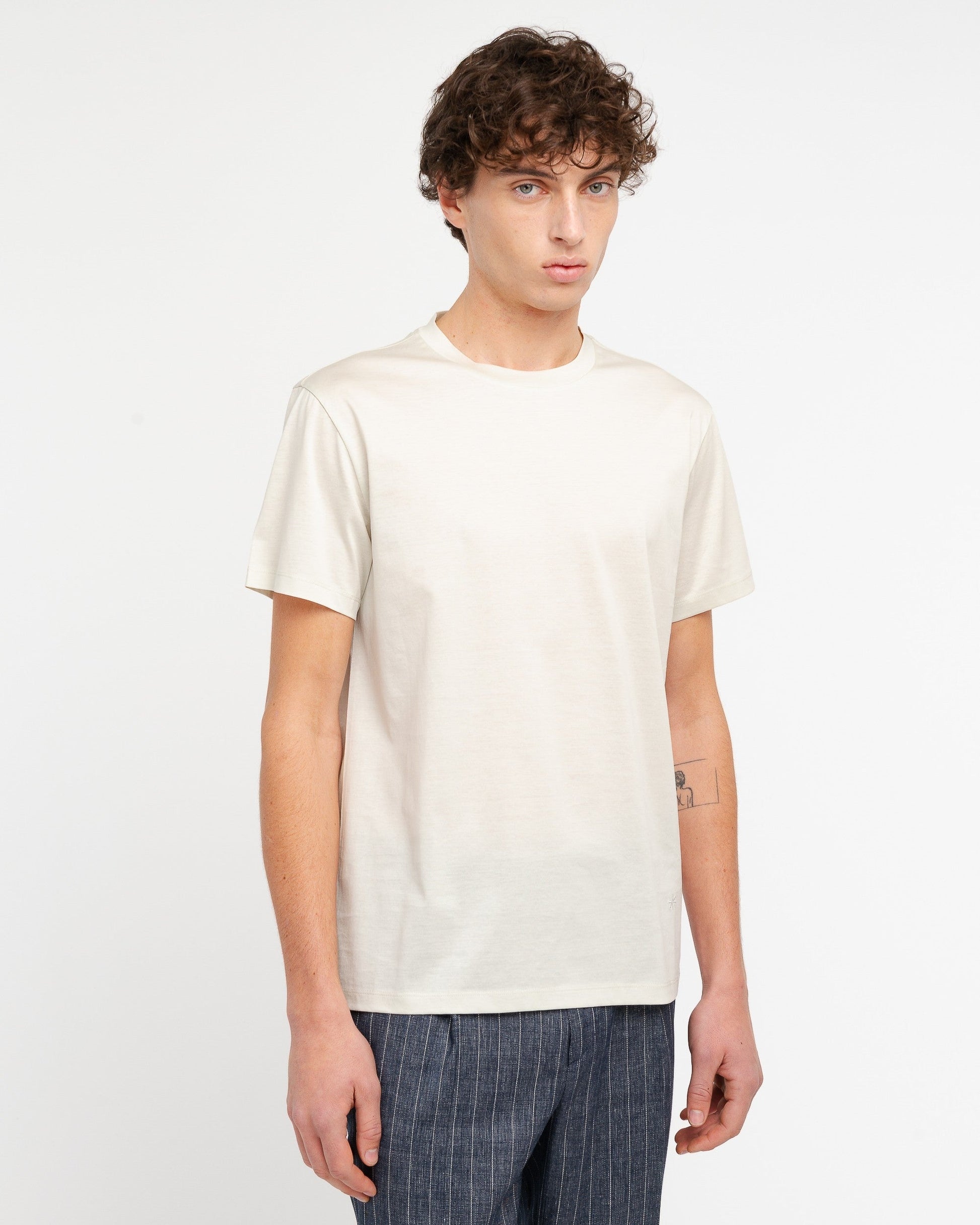 t-shirt con logo in tono 4030M001 263210 21 MANUEL RITZ 