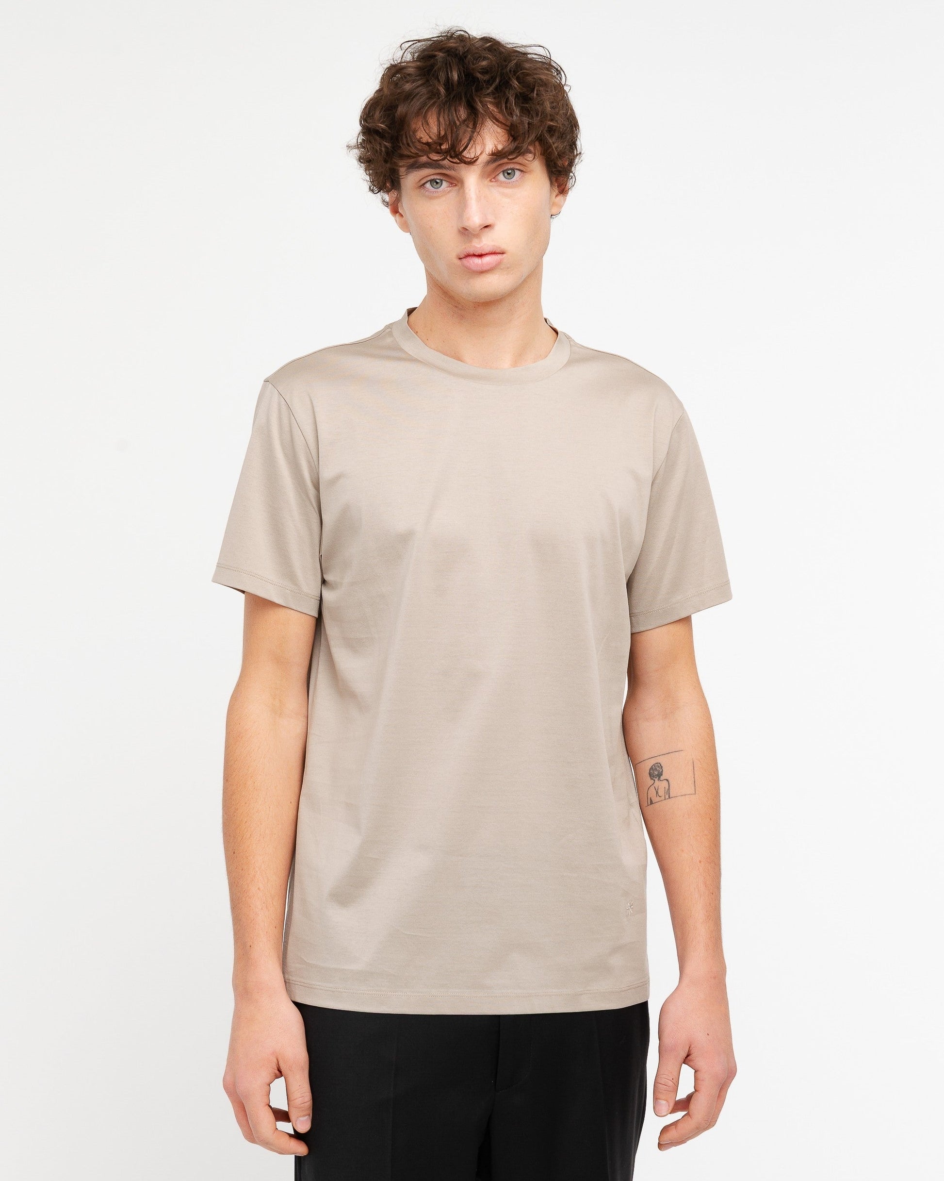 t-shirt con logo in tono 4030M001 263210 25 MANUEL RITZ 