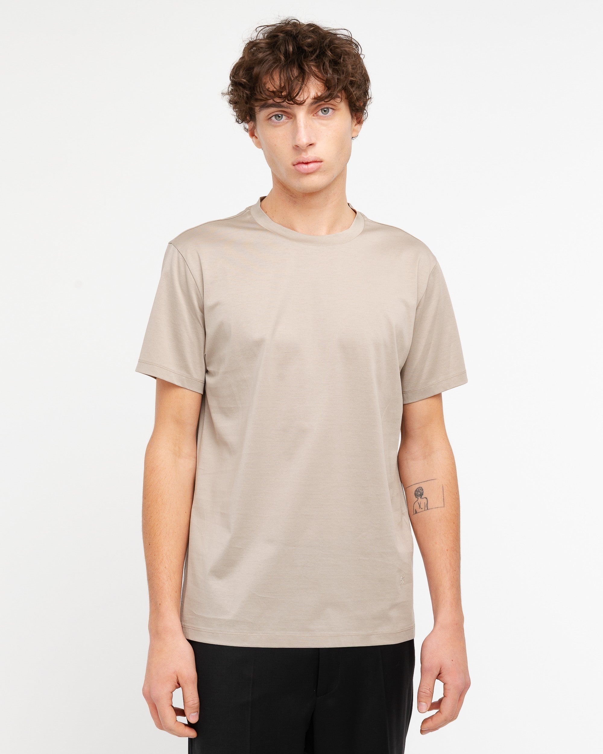 t-shirt con logo in tono 4030M001 263210 25 MANUEL RITZ 