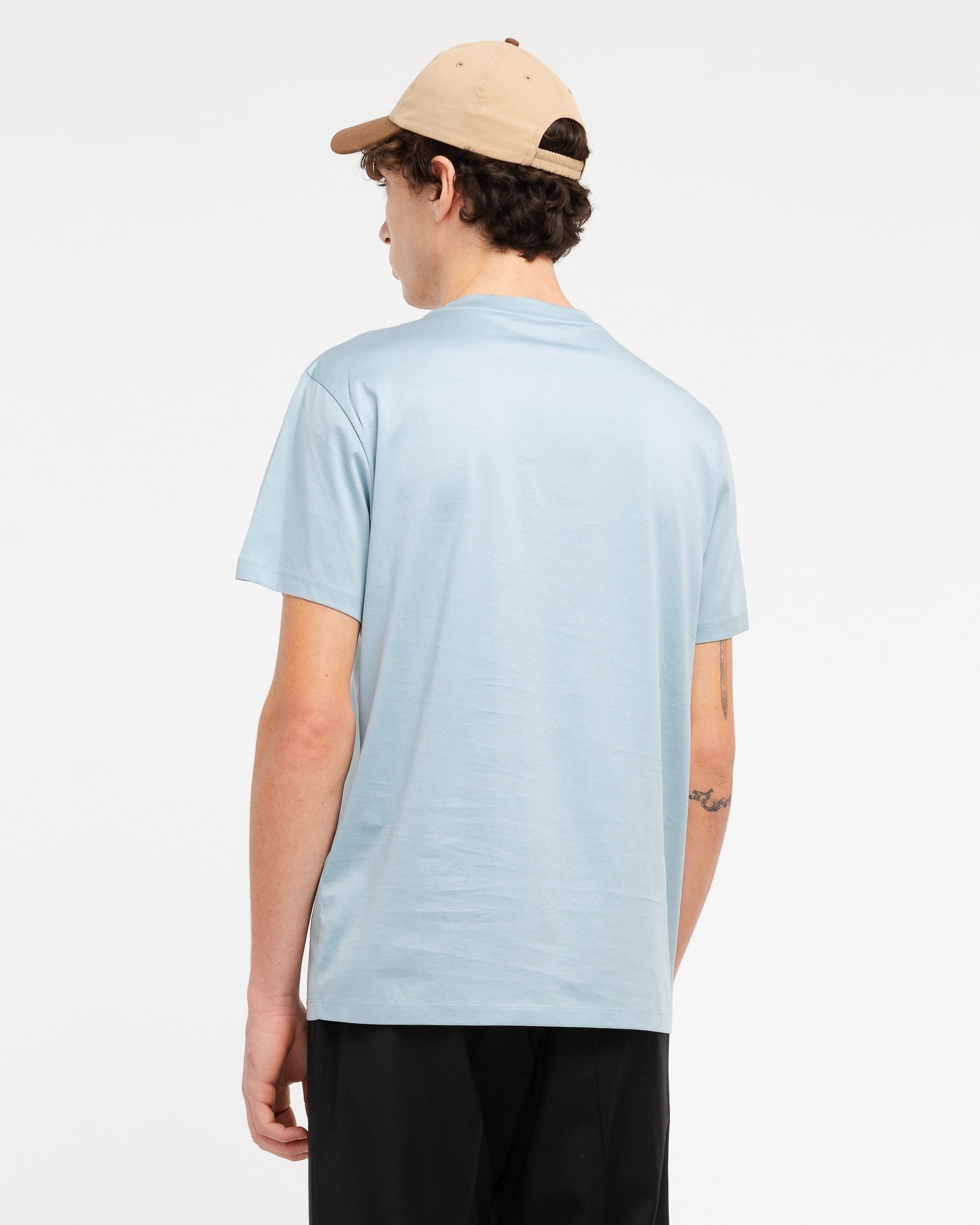 t-shirt con logo in tono 4030M001 263210 82 MANUEL RITZ 