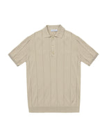 MANUEL RITZ polo in maglia di cotone Beige