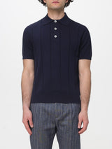 MANUEL RITZ polo in maglia di cotone Blu
