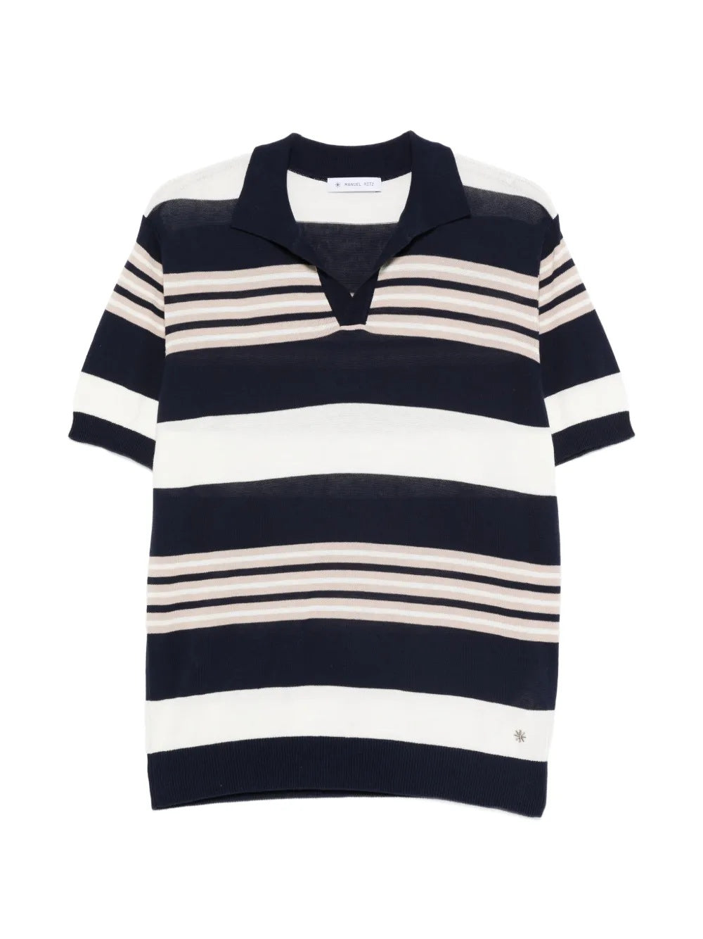 polo in cotone a righe 4032M515 263320 89 MANUEL RITZ 