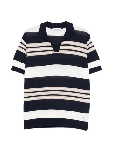 polo in cotone a righe 4032M515 263320 89 MANUEL RITZ 