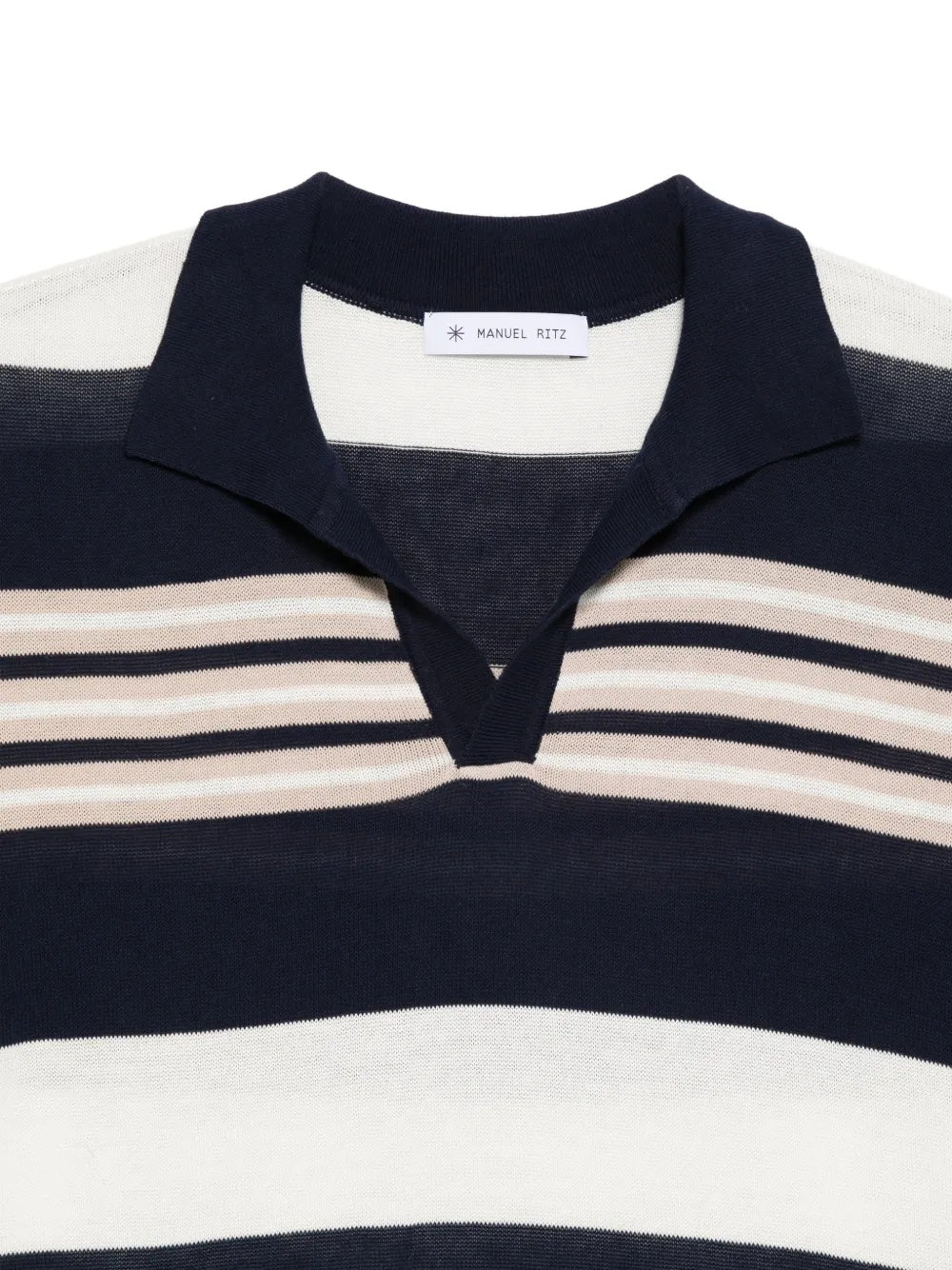 polo in cotone a righe 4032M515 263320 89 MANUEL RITZ 