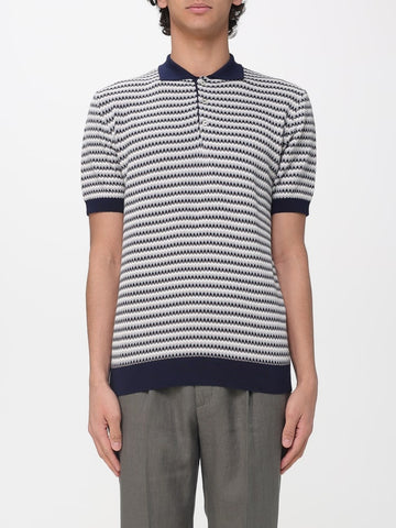 polo in maglia a fantasia 4032M517 263321 85 MANUEL RITZ 