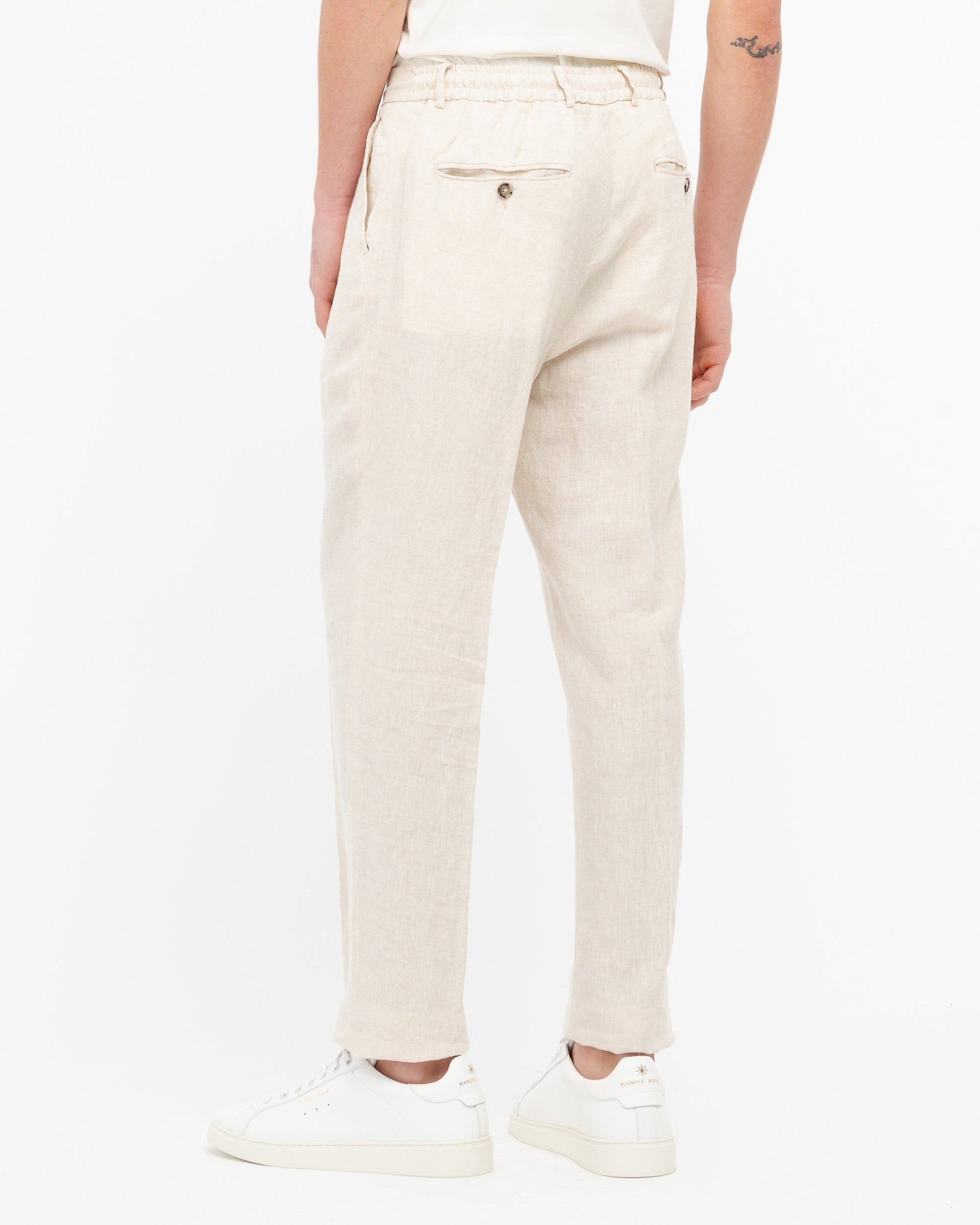 pantalone jogging in lino 4032P1688L 263144 22 MANUEL RITZ 