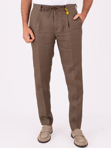 pantalone jogging in lino 4032P1688L 263144 29 MANUEL RITZ 
