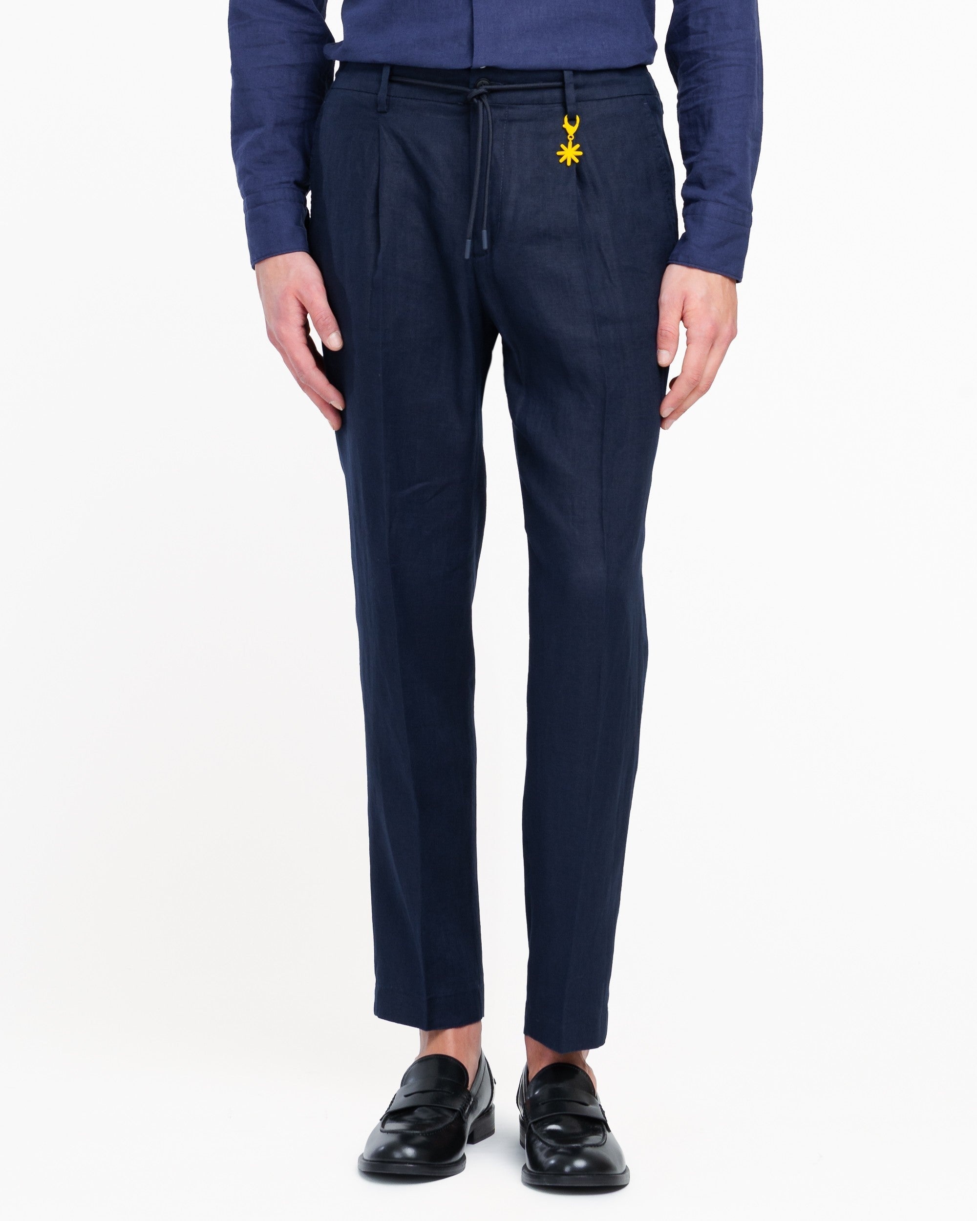 pantalone jogging in lino 4032P1688L 263144 89 MANUEL RITZ 