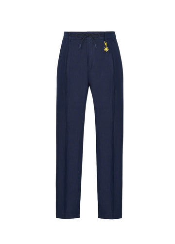 pantalone jogging in lino 4032P1688L 263144 89 MANUEL RITZ 