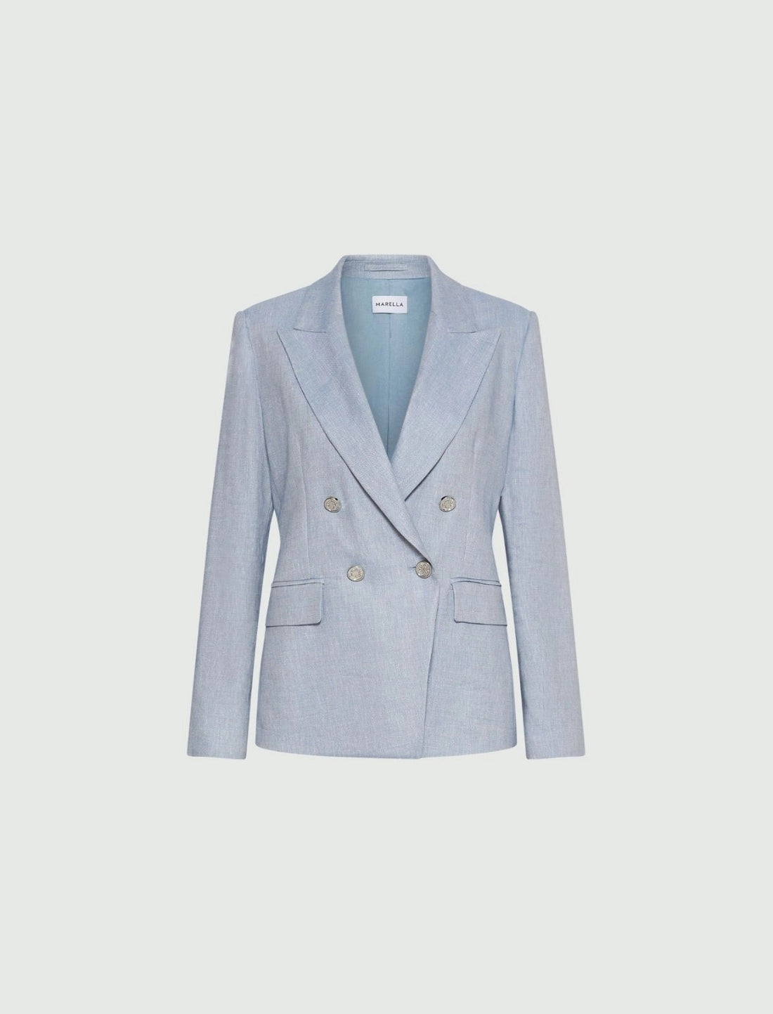 blazer in chevron misto lino MLLBUSSOLA 003 MARella 