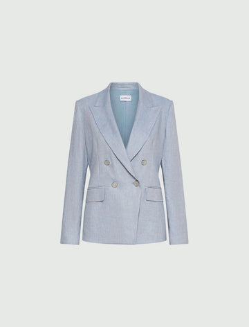 blazer in chevron misto lino MLLBUSSOLA 003 MARella 