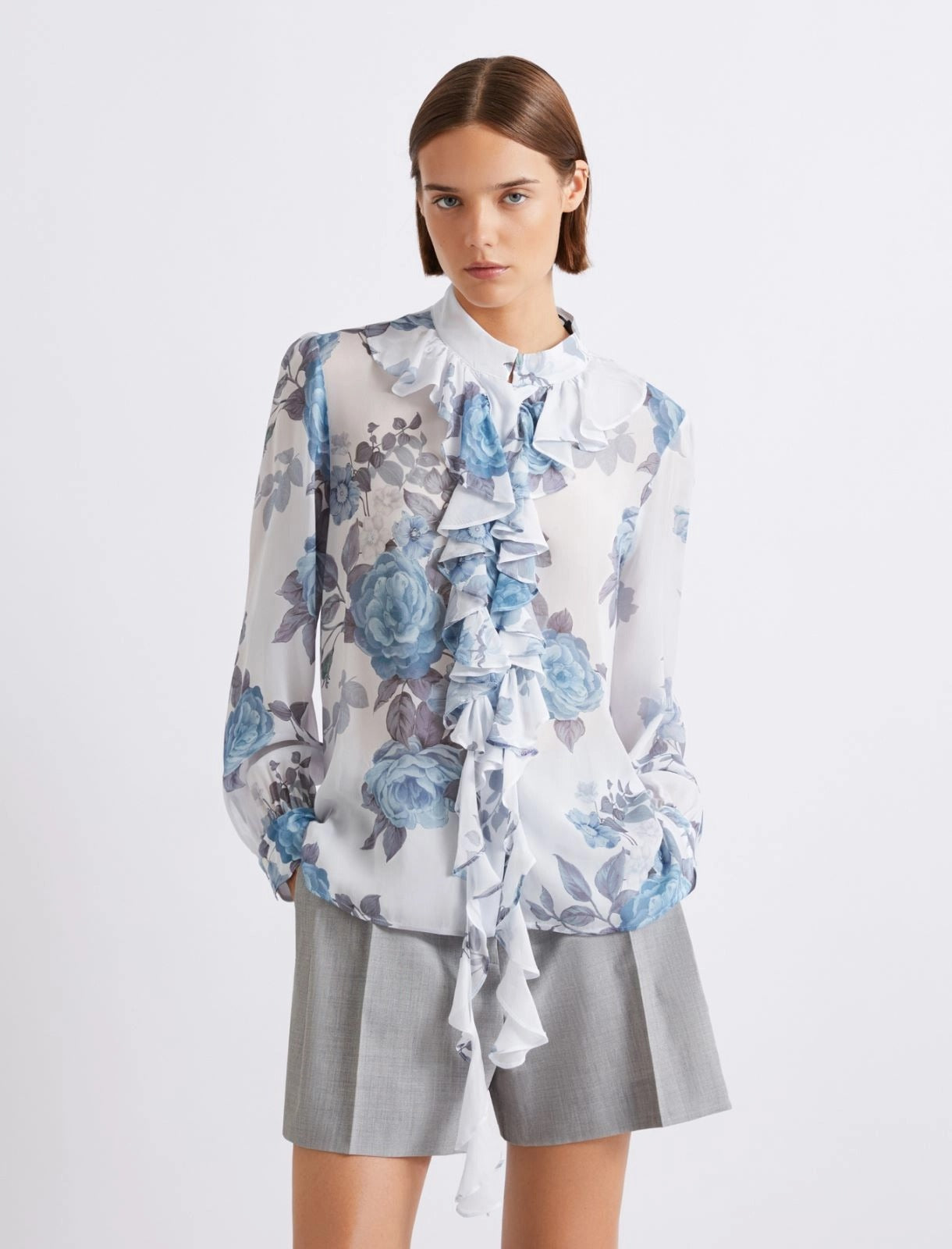camicia con rouches MLLCANAPA 003 MARella 